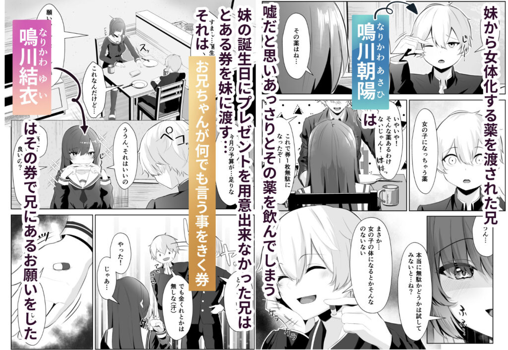 【完全版】[d_398791]TSお兄ちゃんがフタナリ妹に女堕ちさせられる話＜＞