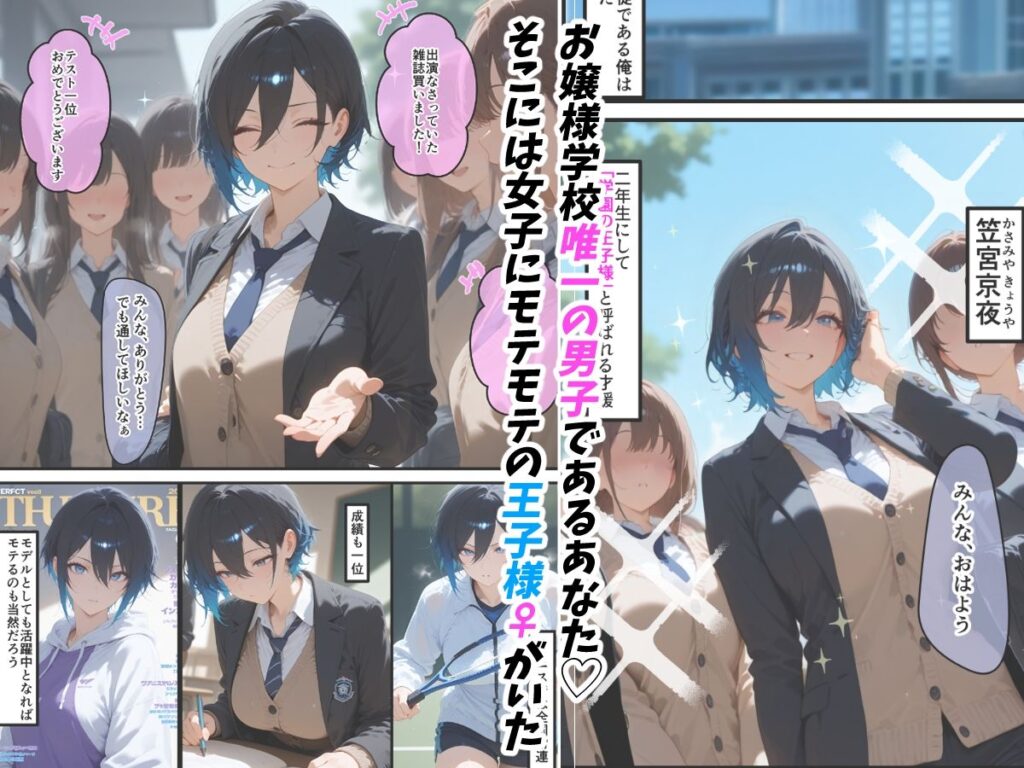 【完全版】[d_557946]女学園の王子様♀の百合ハーレムの竿係になった＜＞
