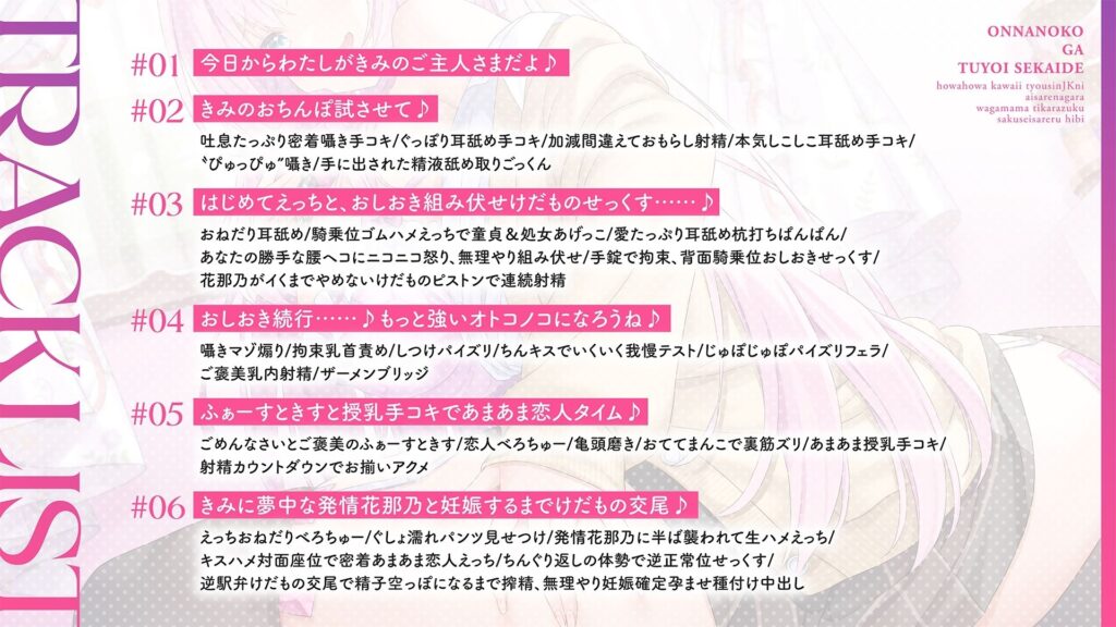 【完全版】[d_568018]【上位存在×愛され完全敗北♪】オンナノコが強い世界で、ほわほわ可愛い長身 JK に愛されながらわがまま力ずく搾精される日々【密着組み伏せ KU100】＜＞